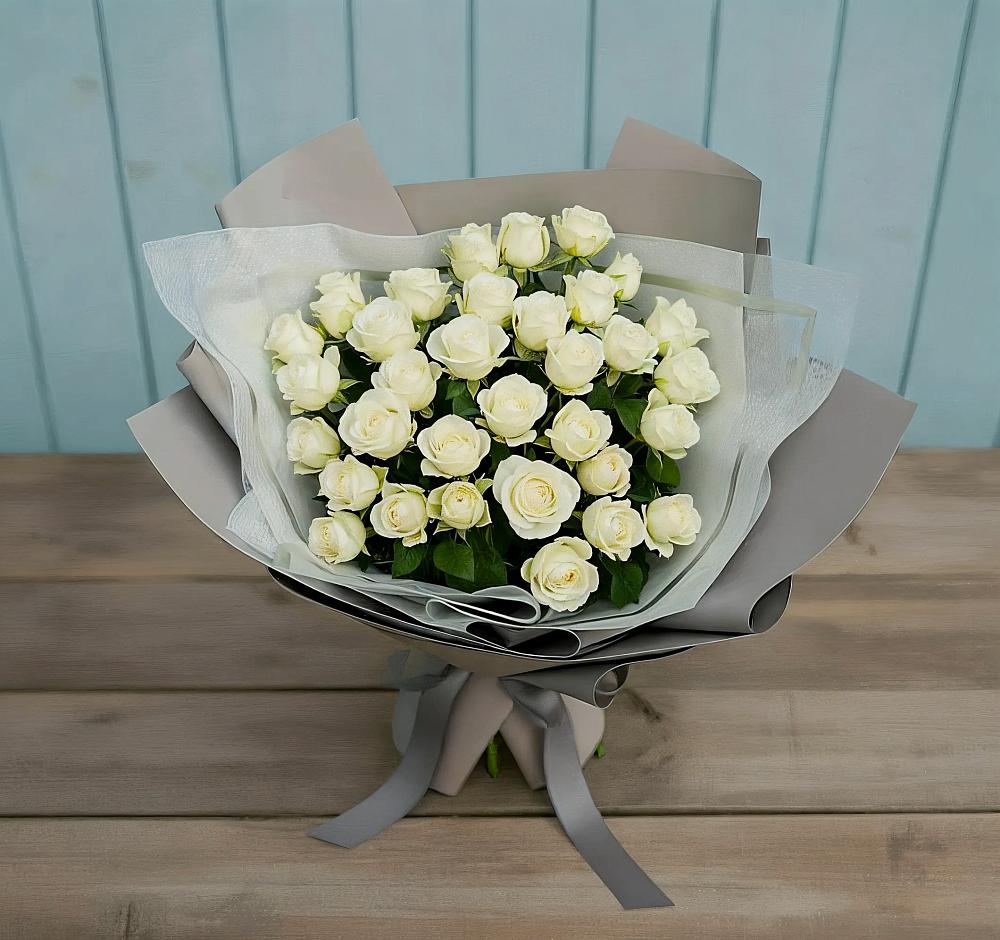Букет Белоснежная нежность в Шипицыно