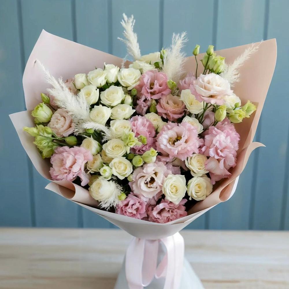 Букет цветов из: Альстромерии и Розы в Шипицыно