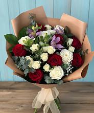 Букет цветов из:  Розы и Альстромерии в Шипицыно