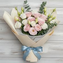 Букет цветов из:  Лизиантусы #REPLACE_PRED# Шипицыно