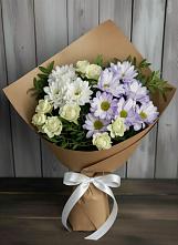 Букет цветов из:  Хризантемы и Розы в Шипицыно