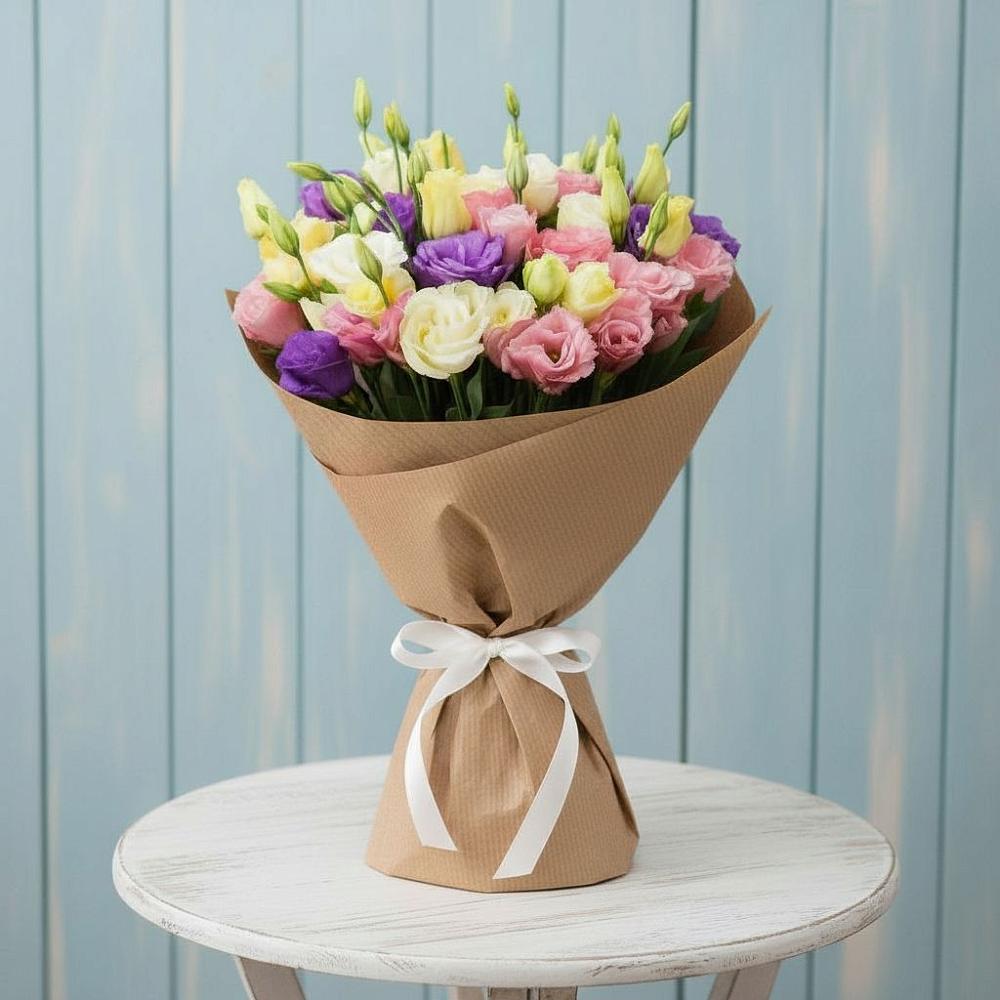 Букет цветов из: Лизиантусы в Шипицыно