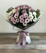 Букет цветов из:  Хризантемы и Розы в Шипицыно