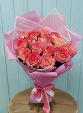 Букет 15 Розовых роз Равель в Шипицыно