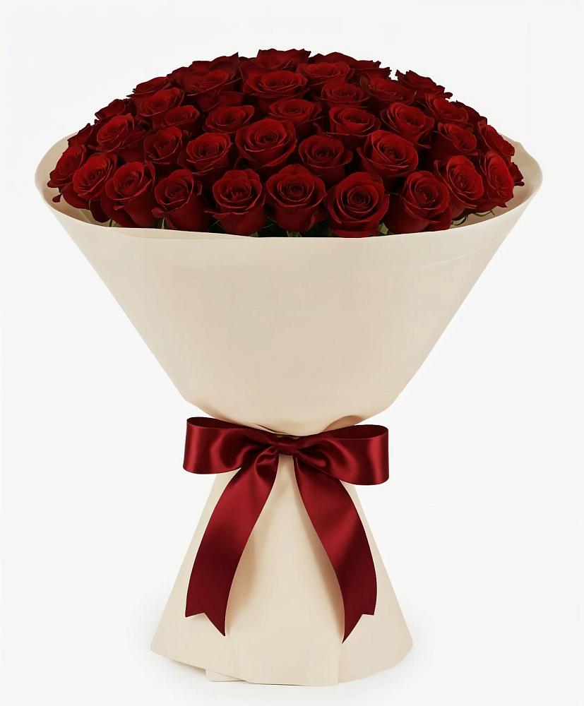 Букет 101 Бордовая роза Блэк Бакарра в Шипицыно