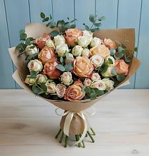 Букет цветов из:  Альстромерии и Розы #REPLACE_PRED# Шипицыно